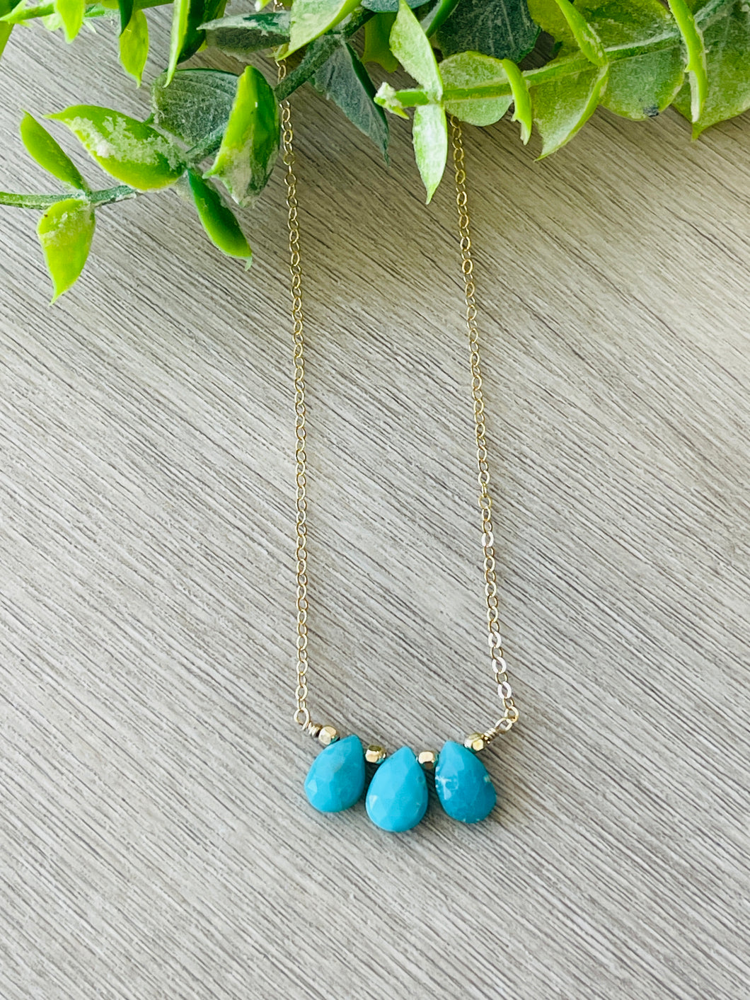 Triple Turquoise necklace