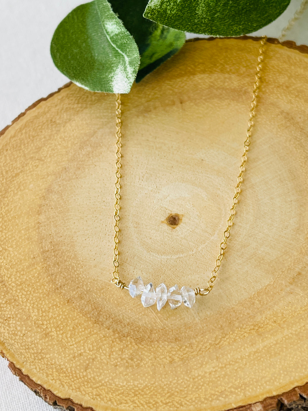 Jenna Herkimer Diamond short necklace