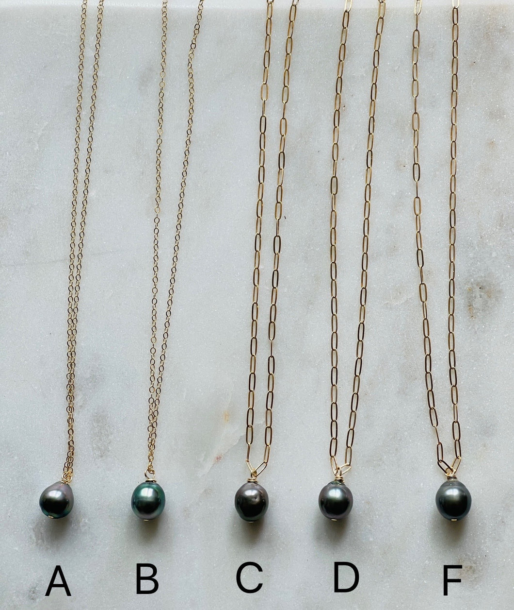 Single Tahitian Pearl necklace