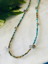 83cm Turquoise & Labradorite  long necklace