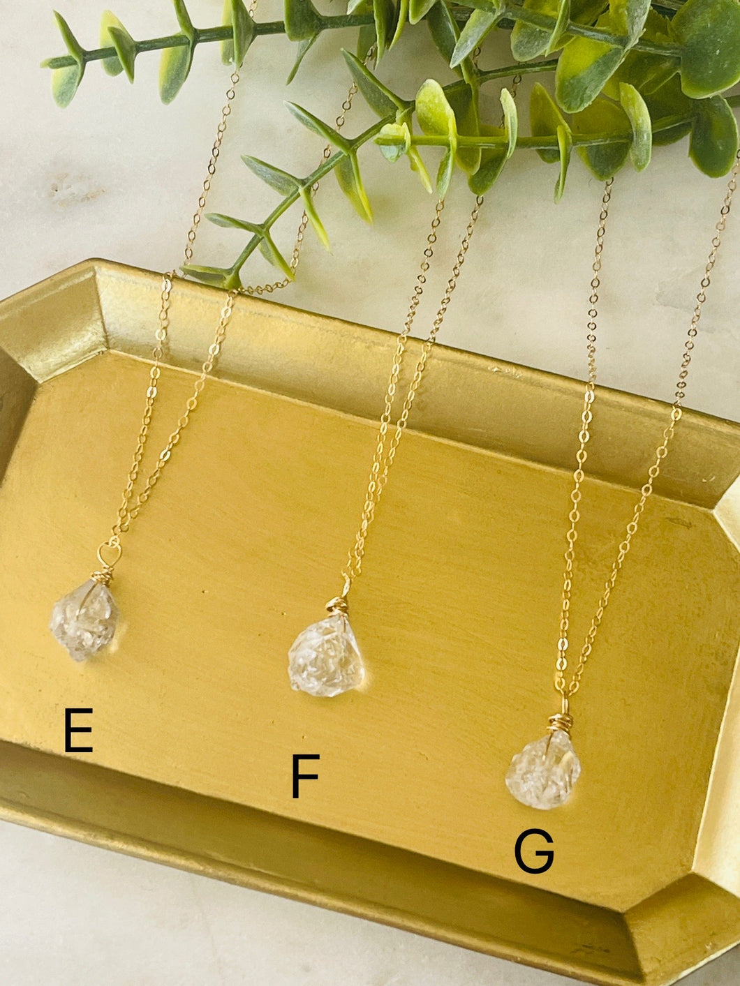 Medium Herkimer Diamond necklace