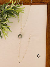 Tahitian Peal Sterling Silver Y-necklace