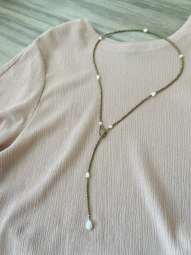 Gold Hema long Lariat