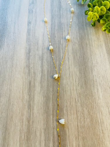 Pikake Y-long necklace
