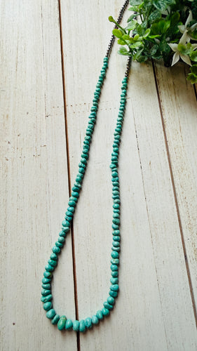 Kingman Turquoise long necklace
