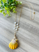 Sunrise Shell Long Pearl necklace