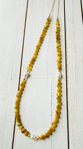 Golden Tiger-Eye long necklace