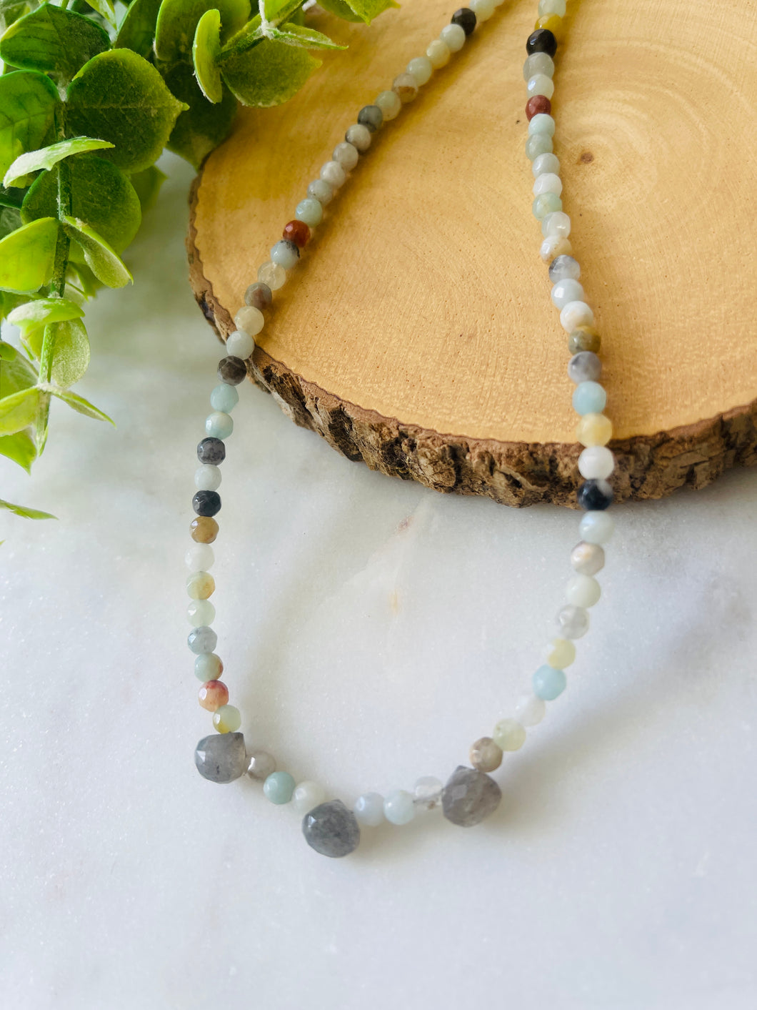 November Sale Amazonite Labradorite necklace
