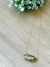 Oval Gemstone necklace