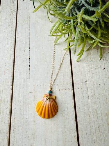Sunrise Shell Starfish short necklace