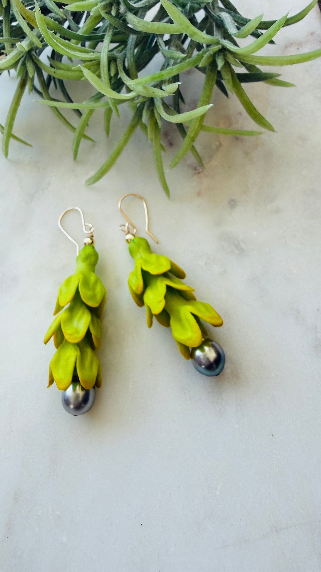 Pakalana & Tahitian Pearl earrings