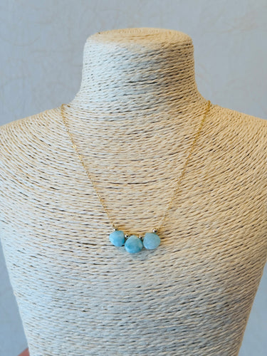 Triple Larimae necklace (only shipping to Japan)