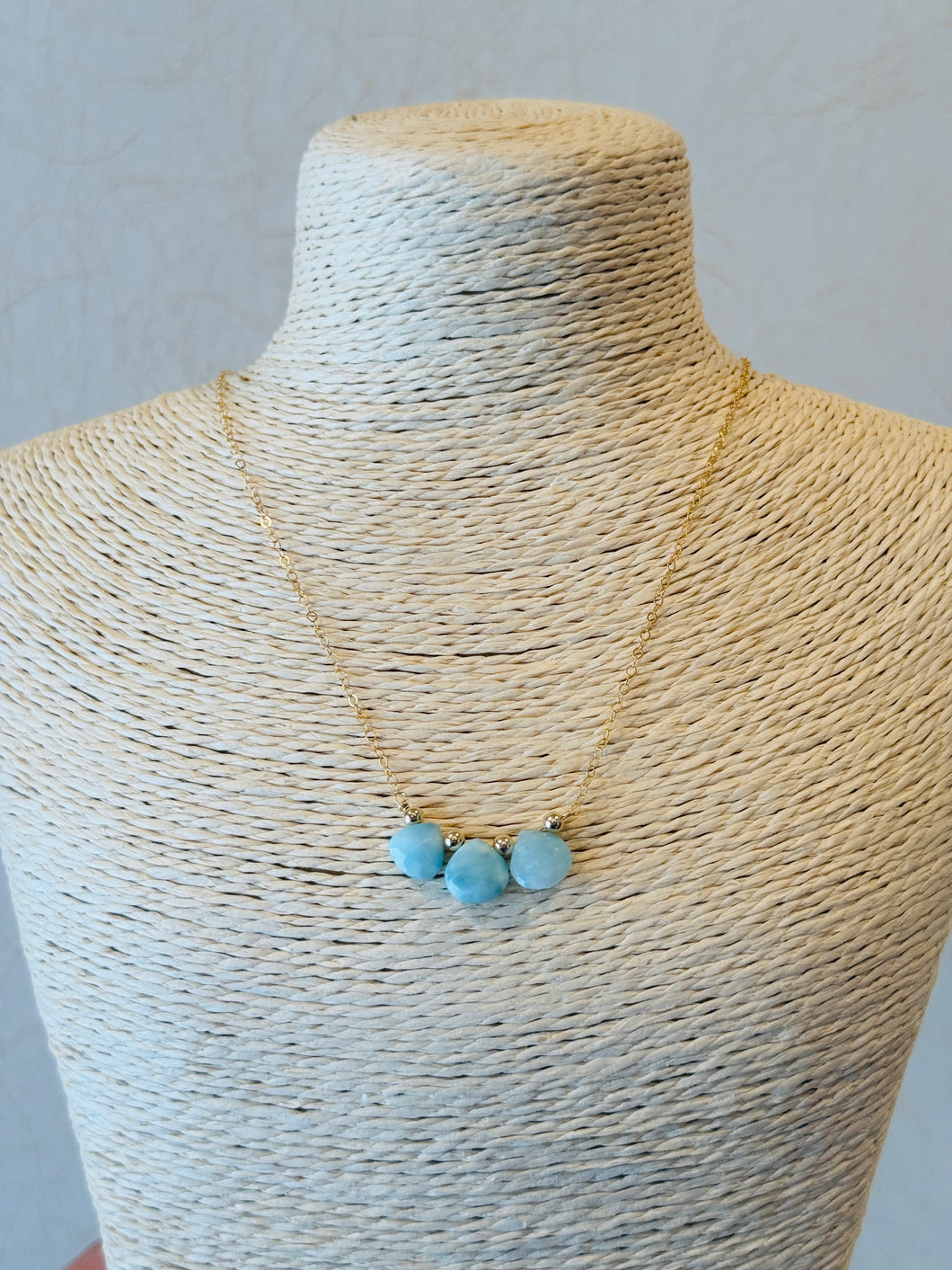 Triple Larimae necklace (only shipping to Japan)