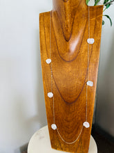 Coin Pearl long necklace