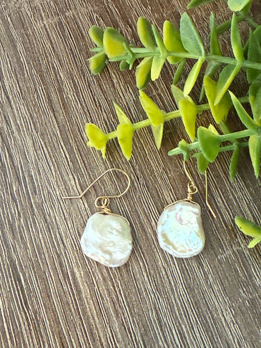 Fresh Coin Pearl earrings