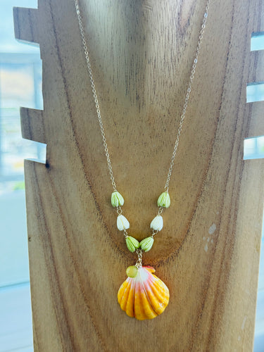 Sale! Pikake Sunrise Shell long necklace