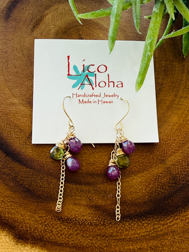Pink  Sapphire earrings