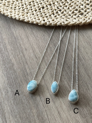 B: Sterling Silver Larimar necklace B