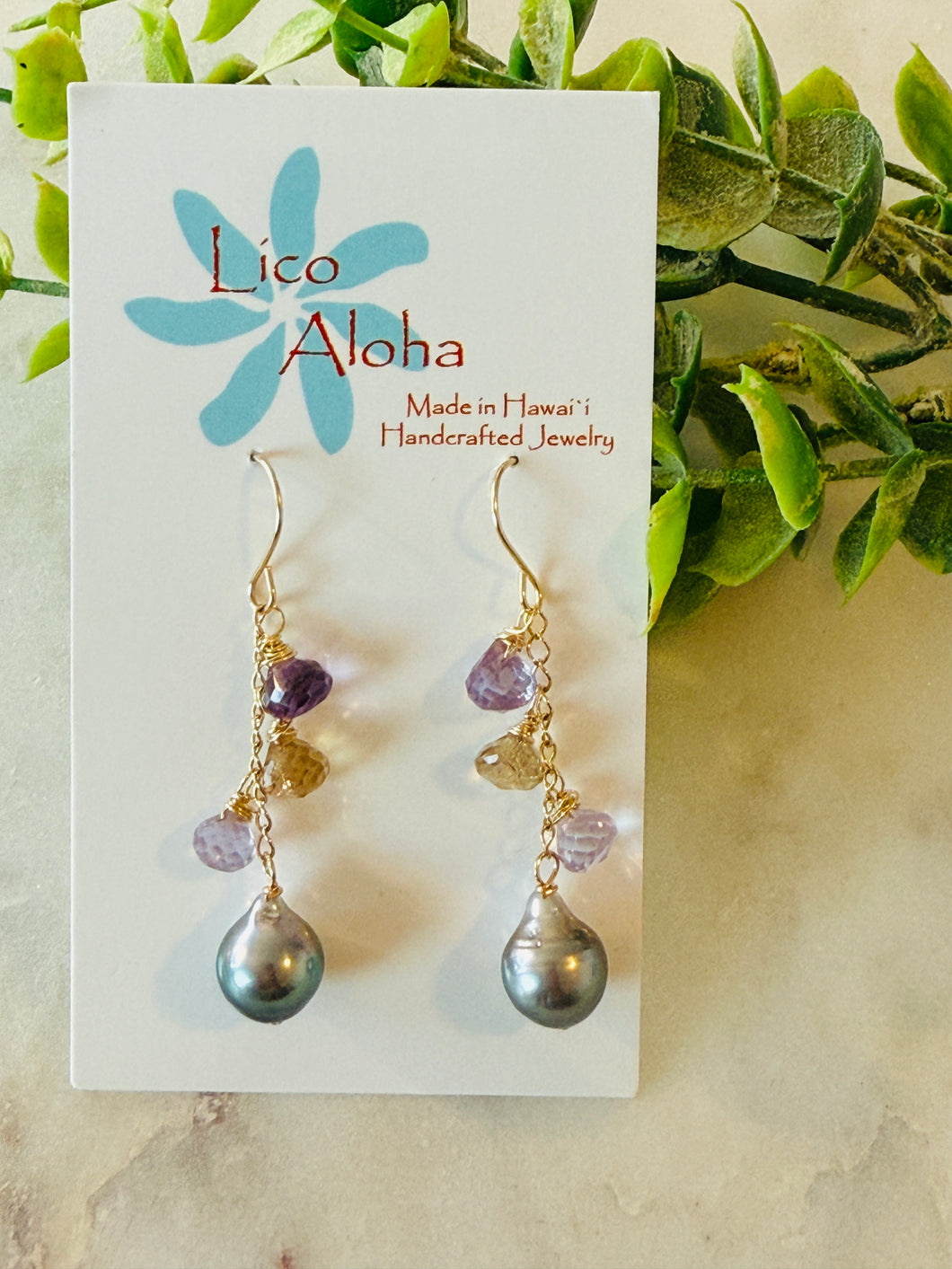 Poni Gems Tahitian Pearl earrings( only one!)