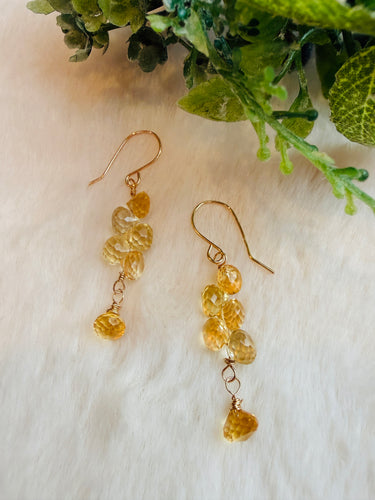 Citrin Grapes earrings