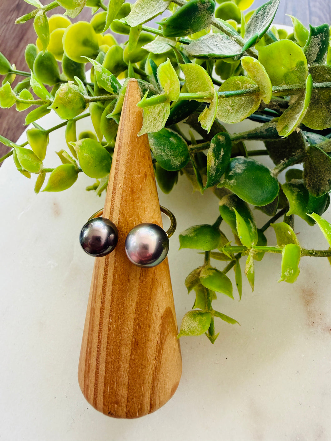 Mango Shell necklace and ring set