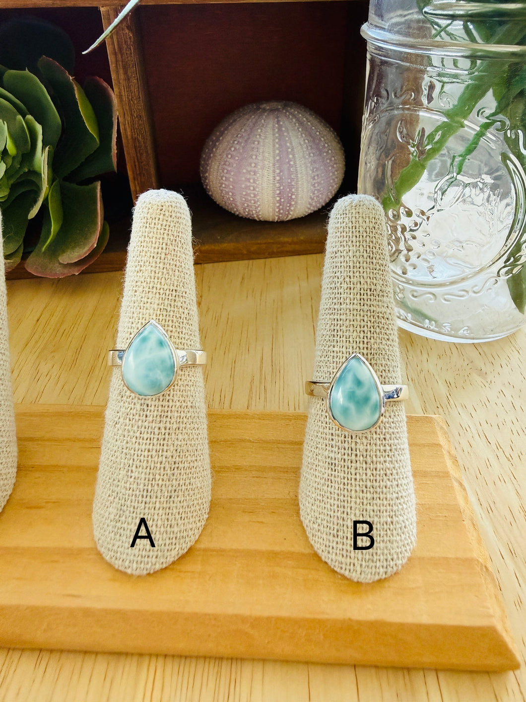 Larimar Rings