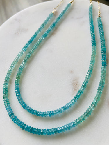 All Aquamarine necklace