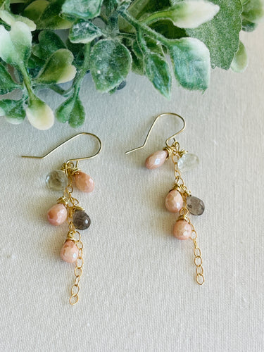 SAKURA moonstone earrings