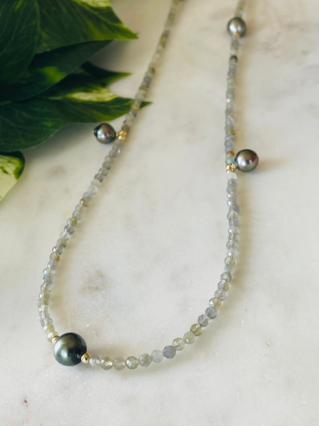 Long Tahitian Pearl 5 necklace