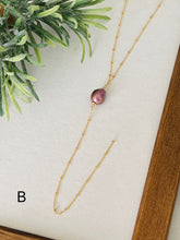 Edison pearl 14KGF design chain Y-necklace